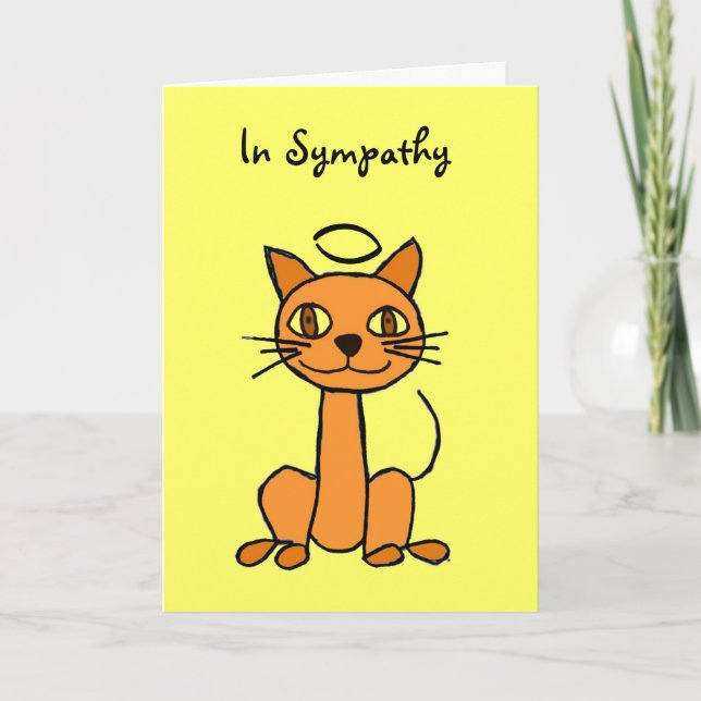 AP- Cat Sympathy Card Karte (Vorderseite)