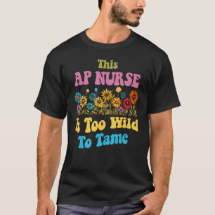 AP-Krankenschwester Niedlich Retro Damen Wildblume T-Shirt