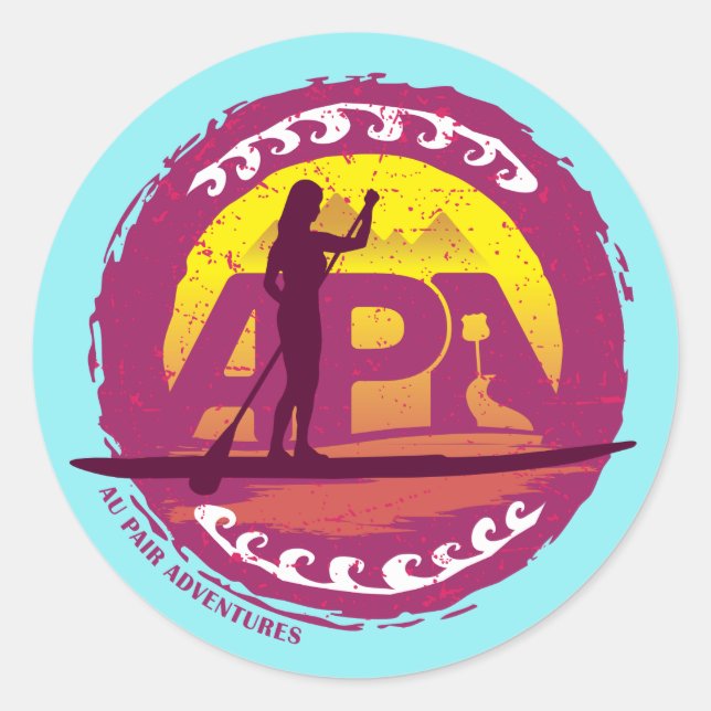 APA-Aufkleber Runder Aufkleber (Vorderseite)