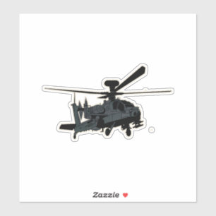 Apache, AH-64, Angriffshubschrauber Aufkleber