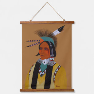 Apache Ben Wandteppich Mit Holzrahmen
