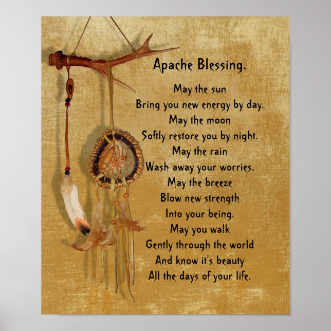 Apache Blessing Dreamcatcher Poster (Vorne)