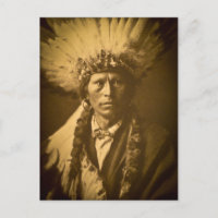 Apache Chief Garfield Indian Vintag