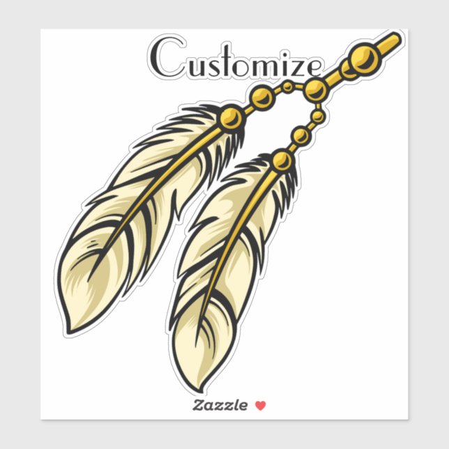 Apache Feathers Thunder_Cove Aufkleber (Blatt)
