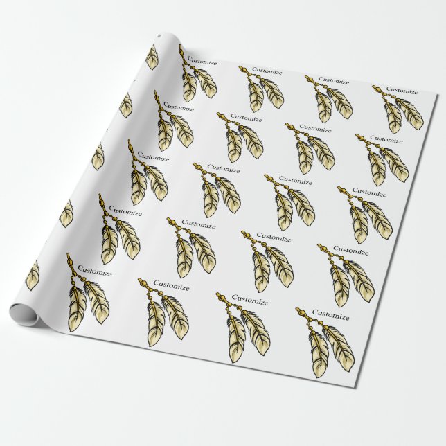 Apache Feathers Thunder_Cove Geschenkpapier (Ungerollt)