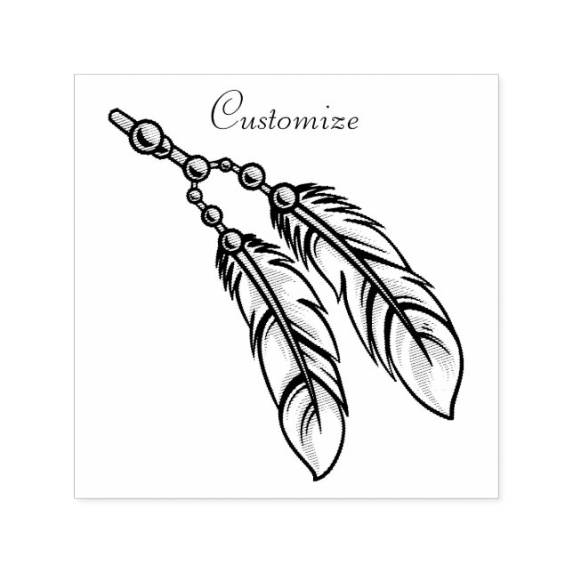 Apache Feathers Thunder_Cove Permastempel (Design)