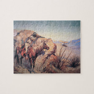 Apache-Hinterhalt (Öl auf Leinwand) Puzzle
