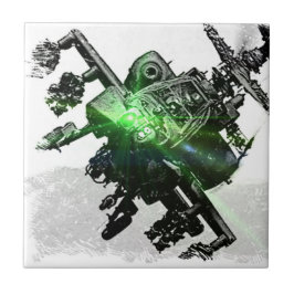 Apache-Hubschrauber Fliese