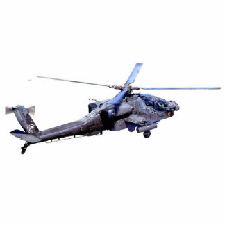 Apache-Hubschrauber Freistehende Fotoskulptur
