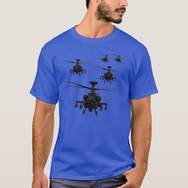 Apache-Hubschrauber T-Shirt (Vorderseite)