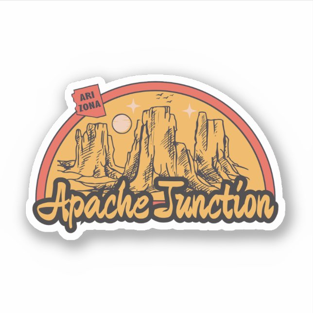 Apache Junction, Arizona Aufkleber (Vorderseite)
