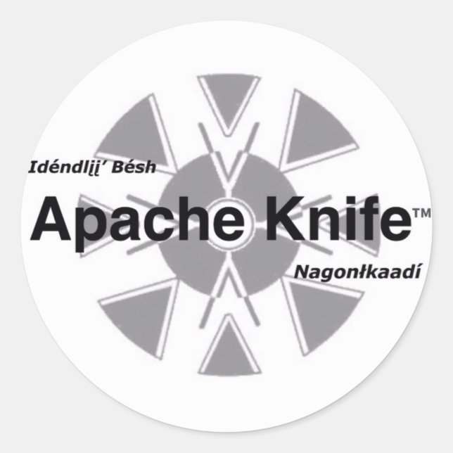 Apache Knife™ 11 Sticker (Vorderseite)