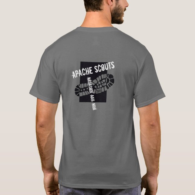 Apache Knife® 🇺 🇸 APACHE SCOUTS T-Shirt (Rückseite)