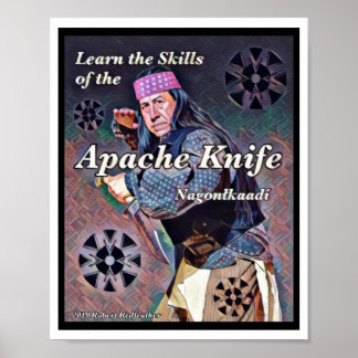 Apache Knife ®️ ™️ 🇸 von Robert Redfeather entwor Poster