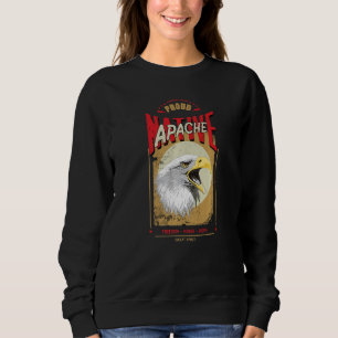 Apache Native American Adler Geist Vintage Ehre Sweatshirt