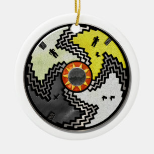 Apache Pride Native American Tribal Keramik Ornament