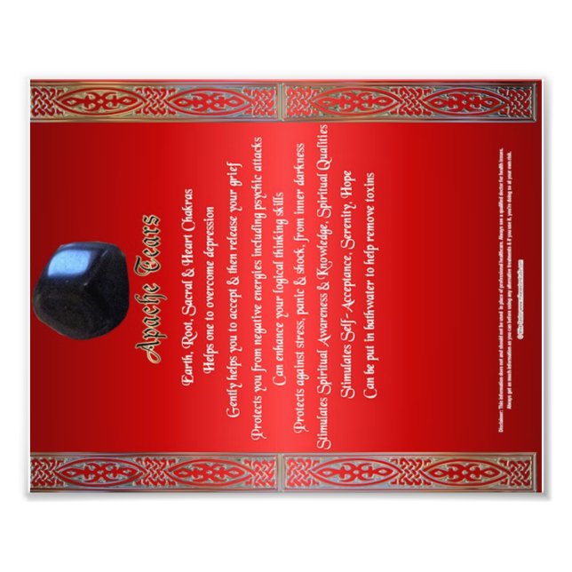 Apache Tees Property Chart Fotodruck (Vorne)