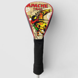 Apache Trail #1, Indianeramerikaner mit Banner Golf Headcover