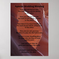 Apache Wedding Blessing Canyon Foto 20x28 Matte