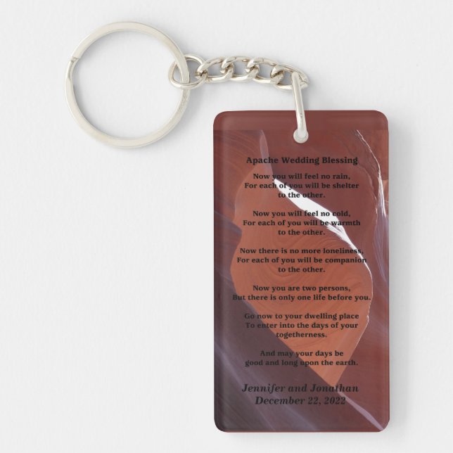 Apache Wedding Blessing Canyon Photo Keychain Schlüsselanhänger (Vorderseite)
