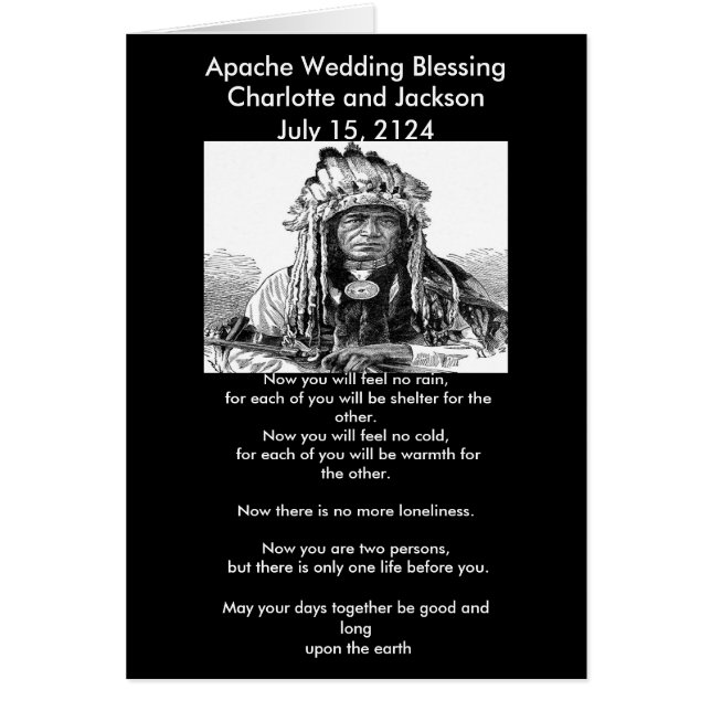 Apache Wedding Blessing Cheif (Vorne)