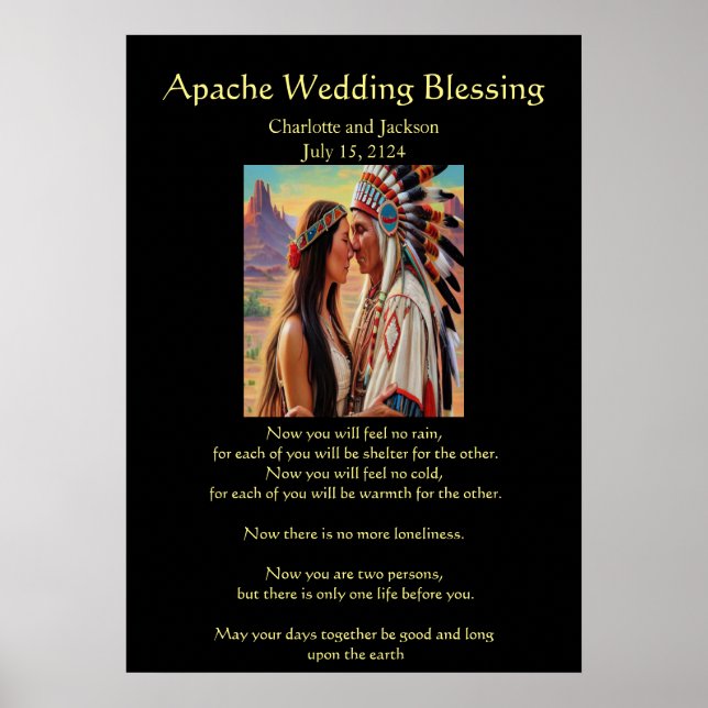 Apache Wedding Blessing Cheif beginnt neue Zeitsch Poster (Vorne)