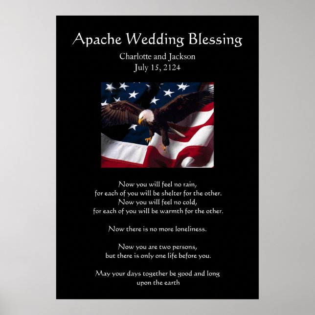 Apache Wedding Blessing Eagle 2 Poster (Vorne)
