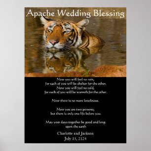 Apache Wedding Blessing Tiger Poster
