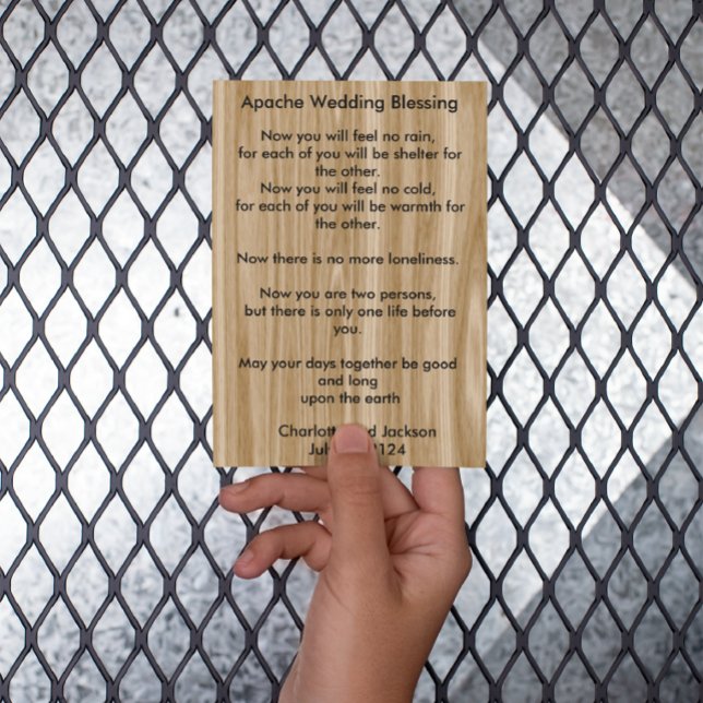 Apache Wedding Segen Holz Grain (Von Creator hochgeladen)