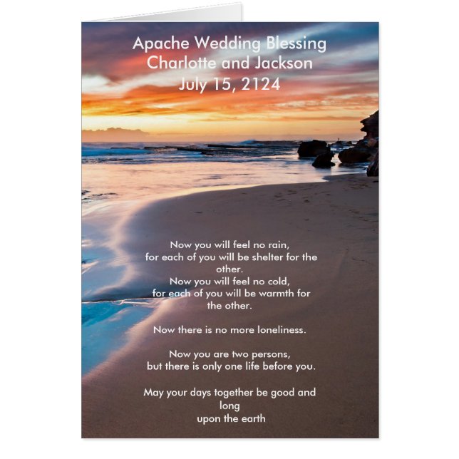 Apache Wedding Segen Ocean (Vorne)