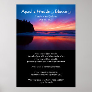 Apache Wedding Segen Ozean mit Insel Poster