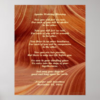 Apache Wedding Segen Poster 11" x 14" Matte