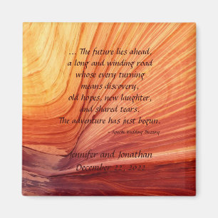 Apache Wedding Sessing Südwest Square Magnet