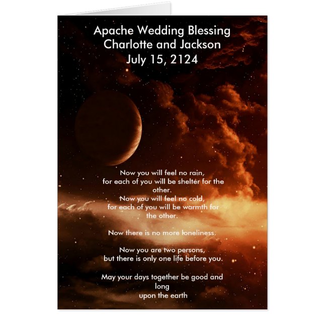 Apache Wedding Sessing Universe (Vorne)