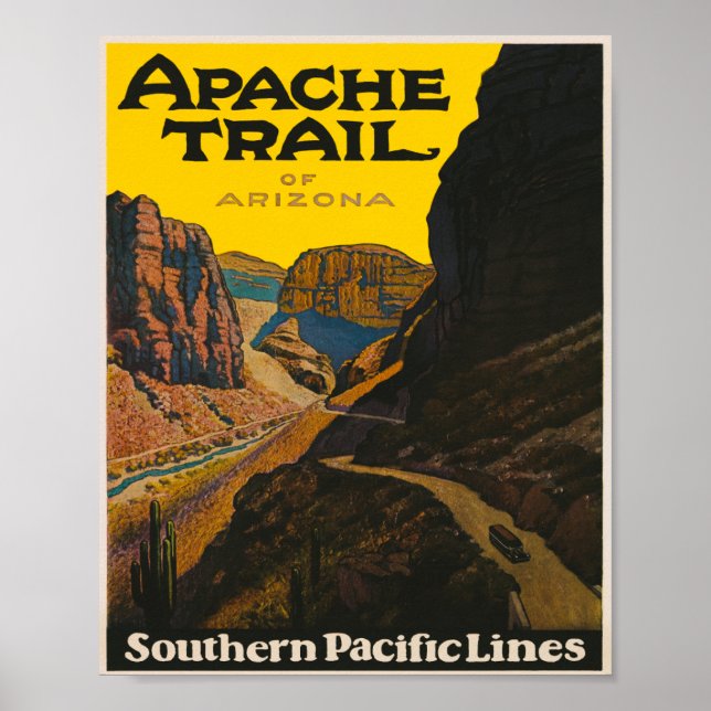 Apache Zug nach Arizona Poster (Vorne)