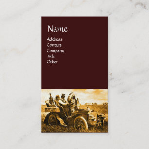 APACHES UND GERONIMO, DIE EIN AUTOMOBIL FAHREN VISITENKARTE