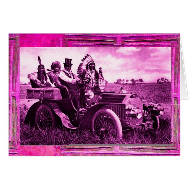 APACHES UND GERONIMO FAHREN MIT EINEM KRAFTWAGEN (Vorderseite (Horizontal))