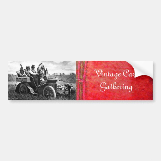 APACHES UND GERONIMO FAHREN MIT EINEM KRAFTWAGEN AUTOAUFKLEBER (Vorne)