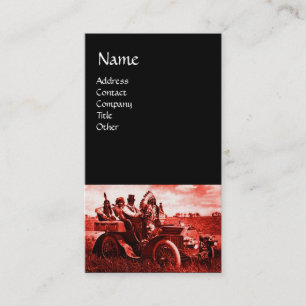 APACHES UND GERONIMO FAHREN MIT EINEM KRAFTWAGEN VISITENKARTE