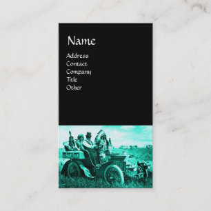 APACHES UND GERONIMO FAHREN MIT EINEM KRAFTWAGEN VISITENKARTE