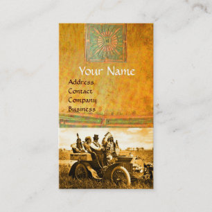 APACHES UND GERONIMO FAHREN MIT EINEM KRAFTWAGEN VISITENKARTE