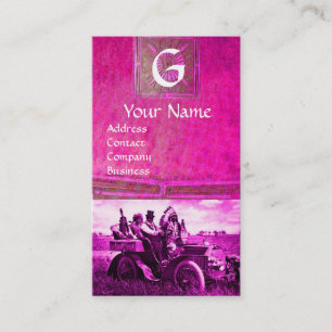 APACHES UND GERONIMO MIT EINEM MOTORAUTO, Monogram Visitenkarte