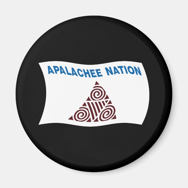 Apalachee-Nation-Fahnenmagnet Magnet (Vorne)