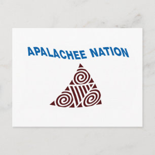 Apalachee-Nation-Flaggen-Postkarte Postkarte