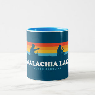 Apalachia Lake North Carolina Canoe Zweifarbige Tasse