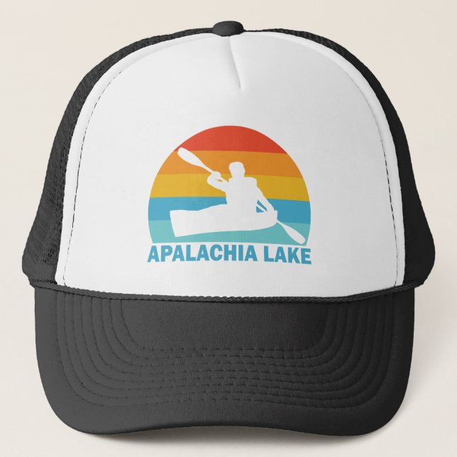 Apalachia Lake North Carolina Kayak Truckerkappe (Vorderseite)
