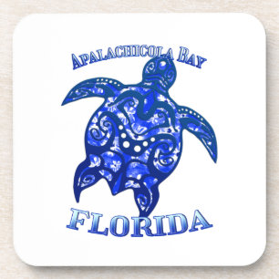 Apalachicola Bay Florida Vacation Tribal Turtle Getränkeuntersetzer