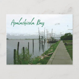 Apalachicola Bucht Florida mit Austernbooten Postkarte