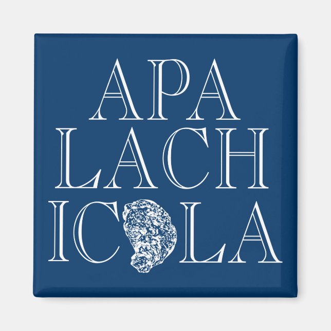 Apalachicola Florida Oyster Design Magnet (Vorne)