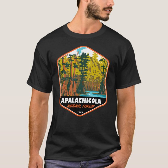 Apalachicola National Forest Baldcypress Tree T-Shirt (Vorderseite)